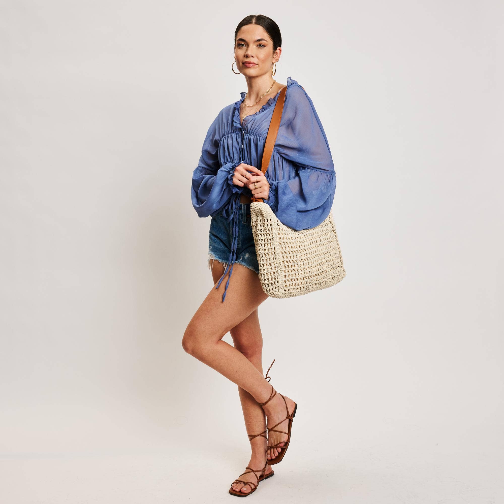 Moda Luxe - Bree Shoulder Bag: Ivory Tan